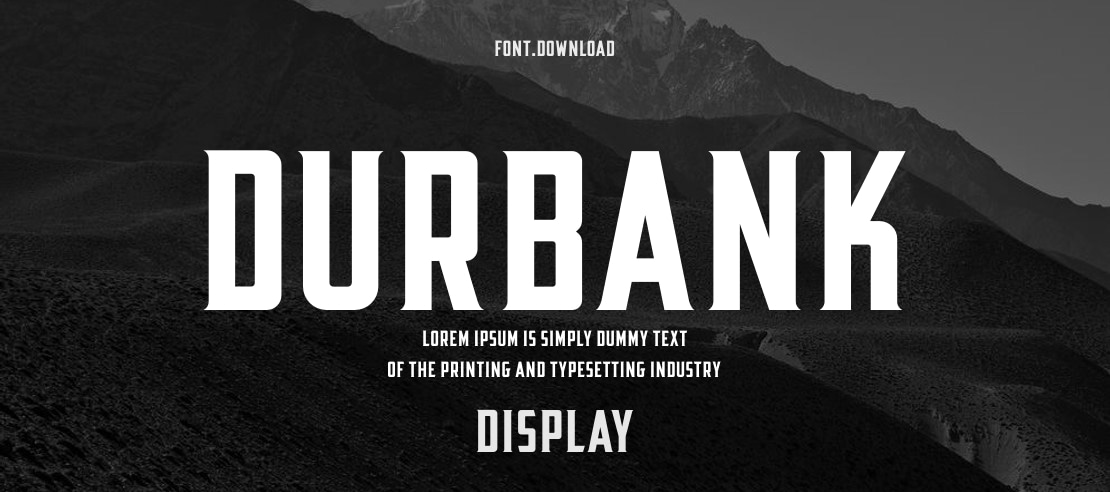 Durbank Font