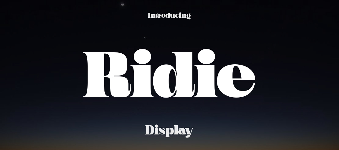 Ridie Font