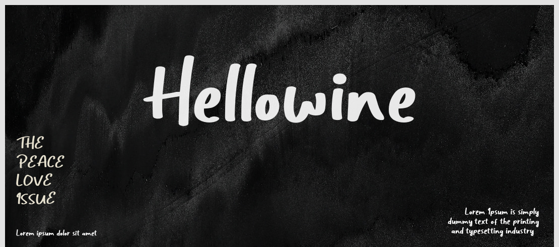 Hellowine Font