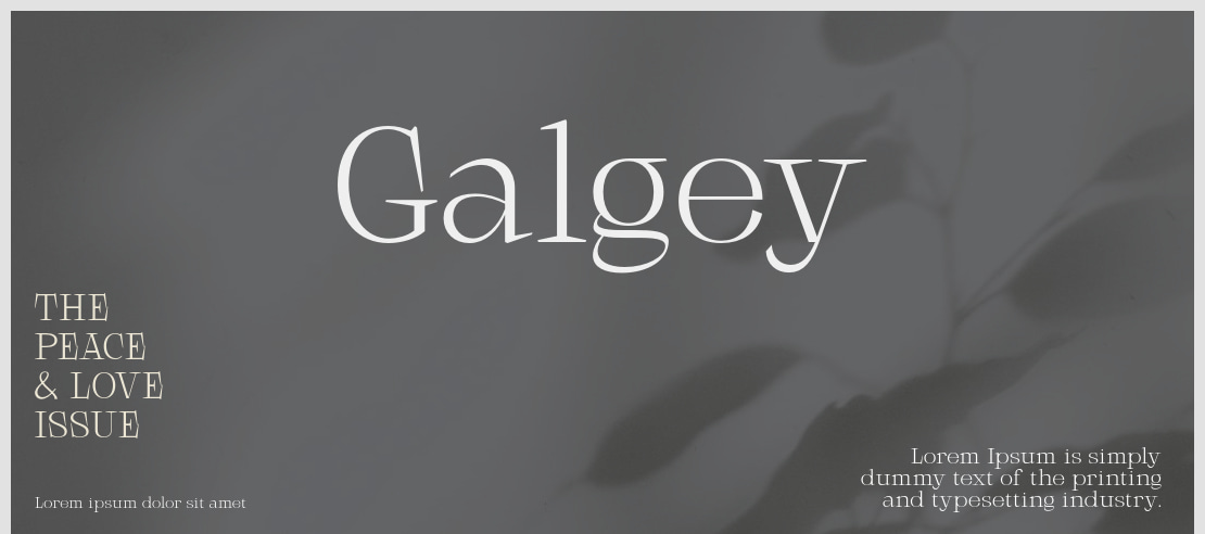 Galgey Font