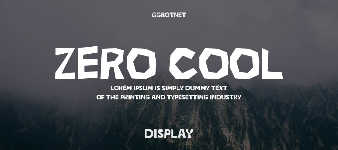 Zero Cool Font