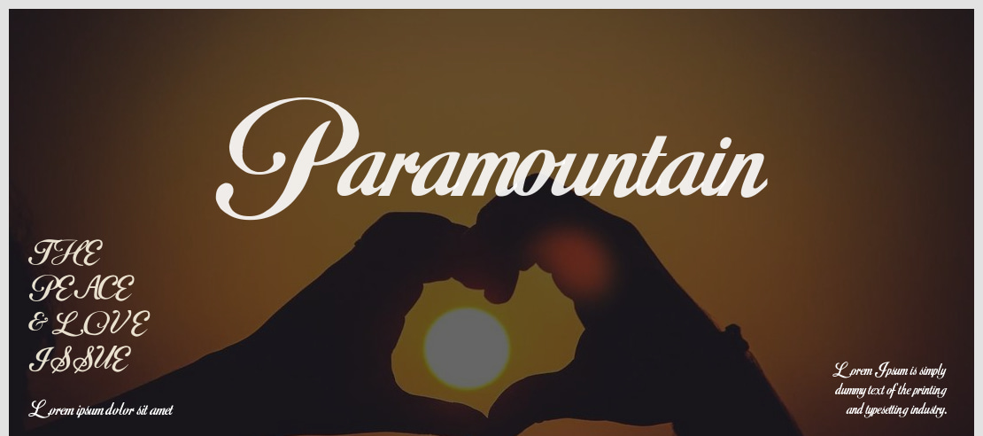 Paramountain Font