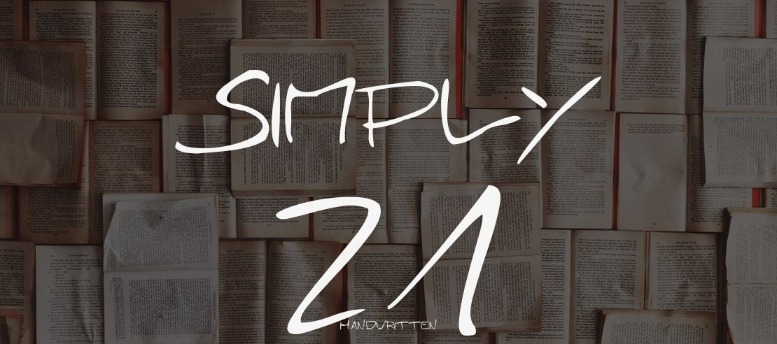 Simply 21 Font