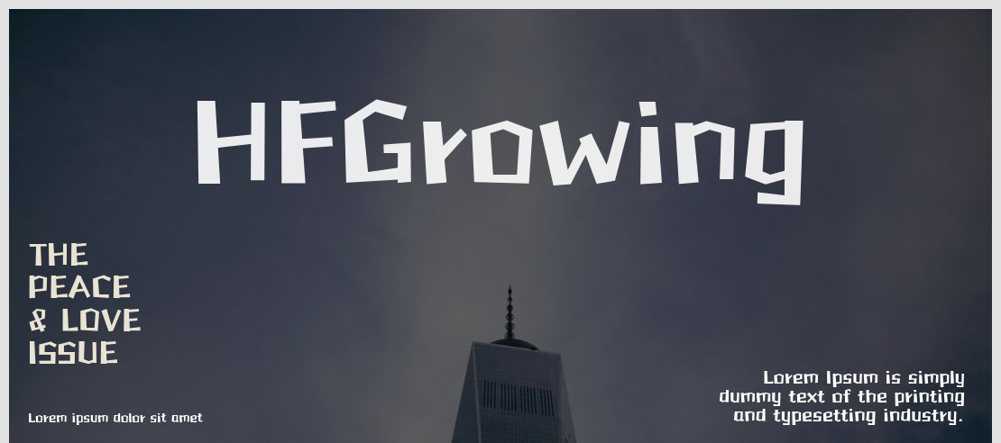 HFGrowing Font