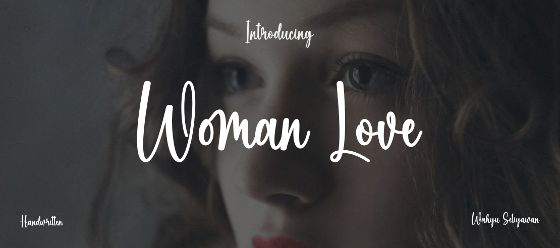 Woman Love Font