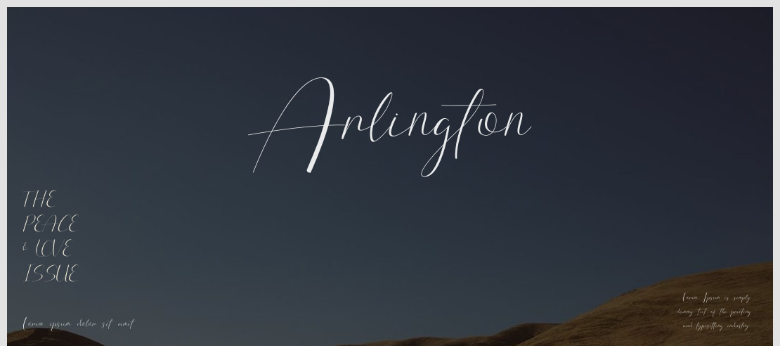 Arlington Font