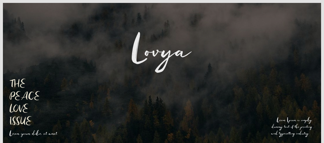 Lovya Font