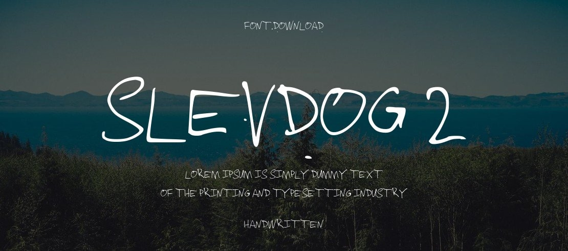 Slevdog 2 Font