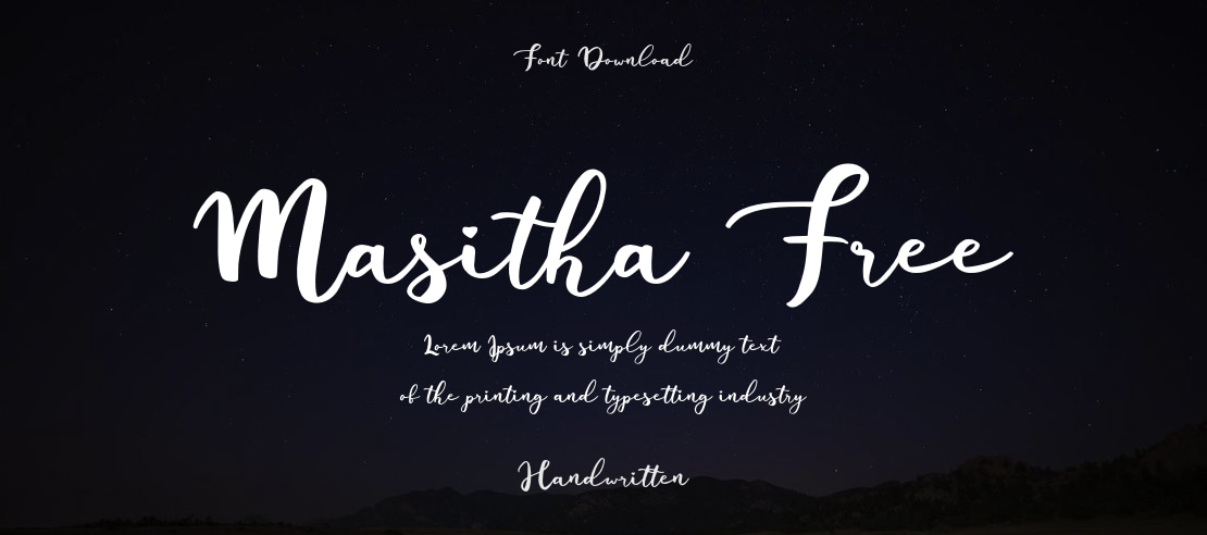 Masitha Free Font