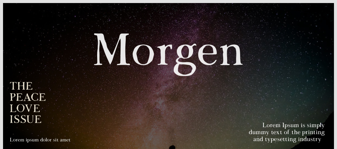 Morgen Font