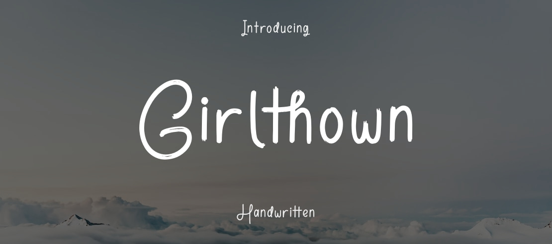 Girlthown Font