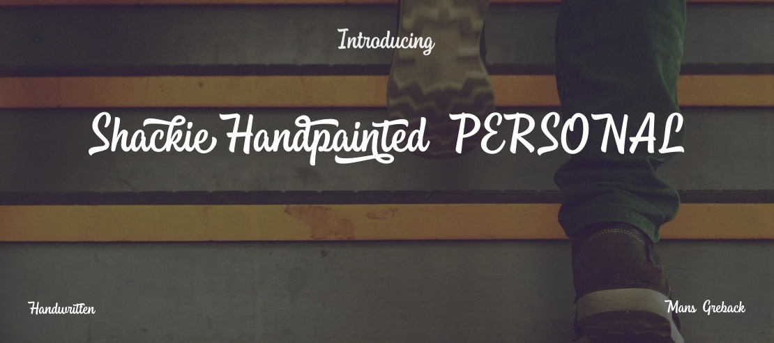 Shackie Handpainted PERSONAL Font