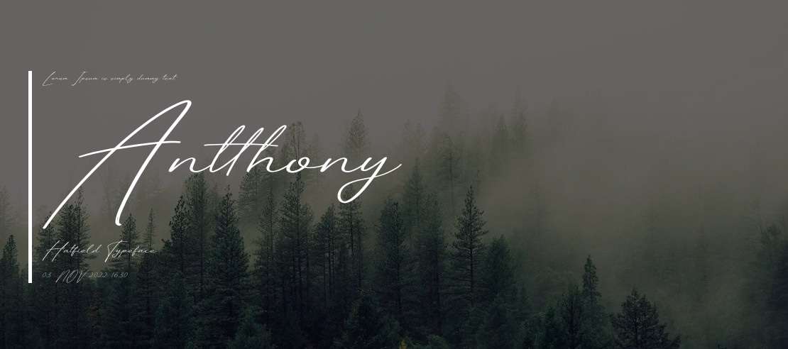 Antthony Hatfield Font