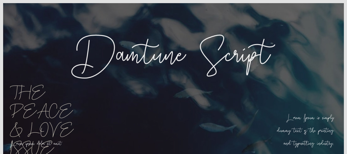 Damtune Script Font