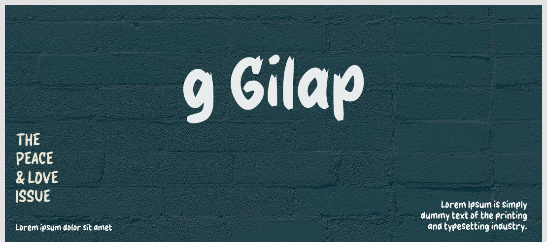 g Gilap Font