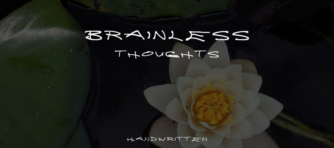 Brainless Thoughts Font Family