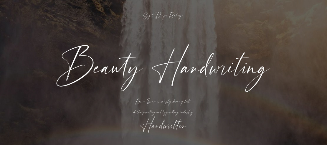 Beauty Handwriting Font