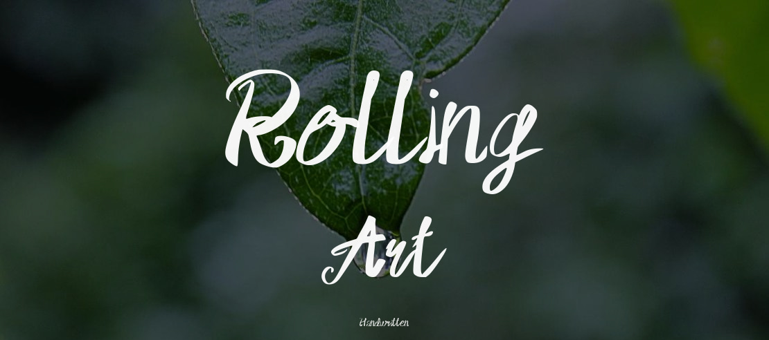 Rolling Art Font