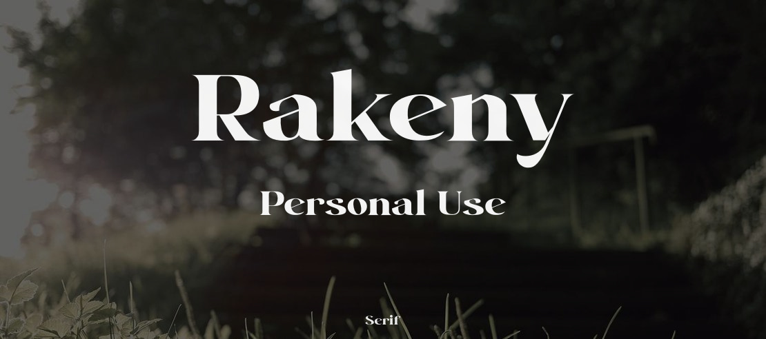 Rakeny Personal Use Font