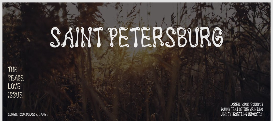 Saint Petersburg Font