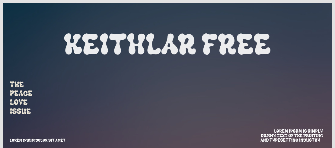 Keithlar Free Font