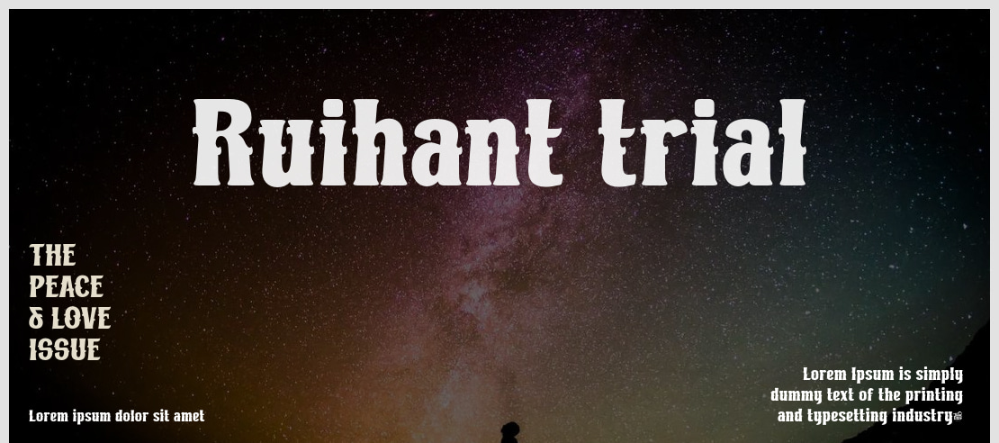 Ruihant trial Font