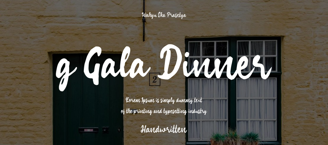 g Gala Dinner Font