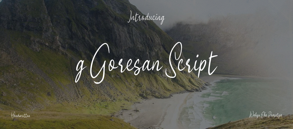 g Goresan Script Font