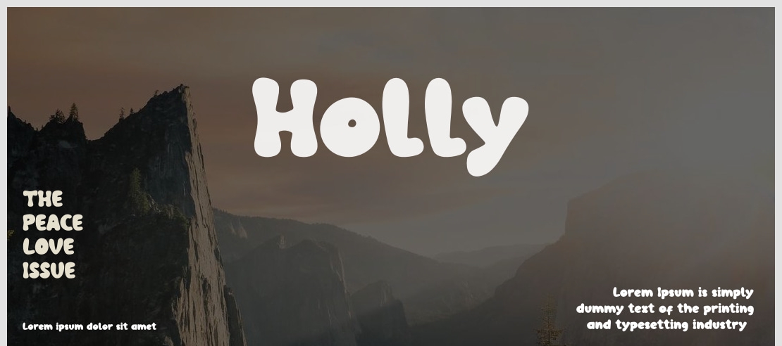 Holly Font