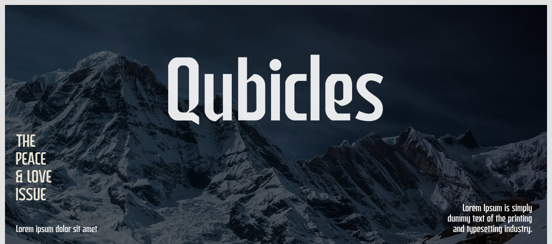 Qubicles Font