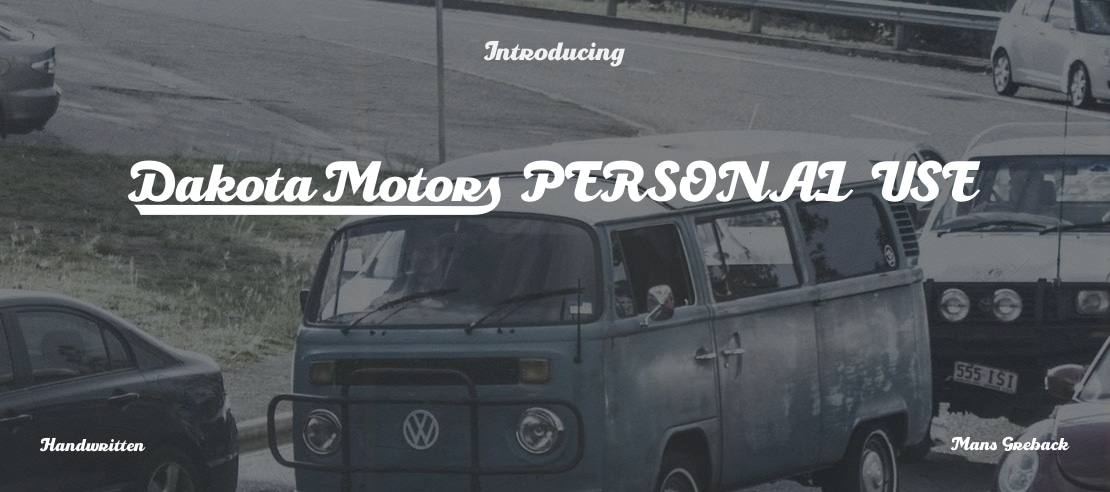 Dakota Motors PERSONAL USE Font