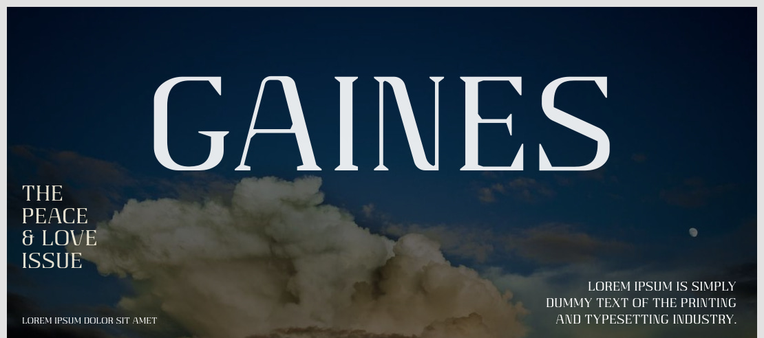 Gaines Font