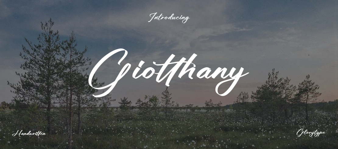 Giotthany Font