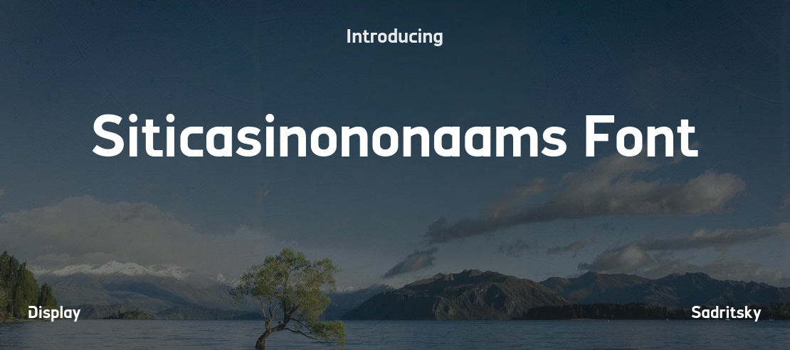 Siticasinononaams Font