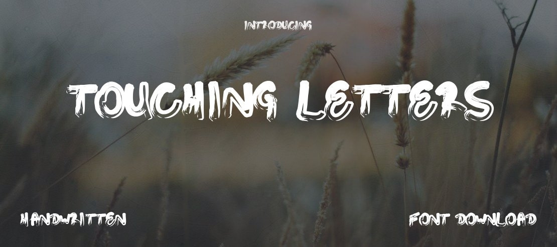 Touching Letters Font