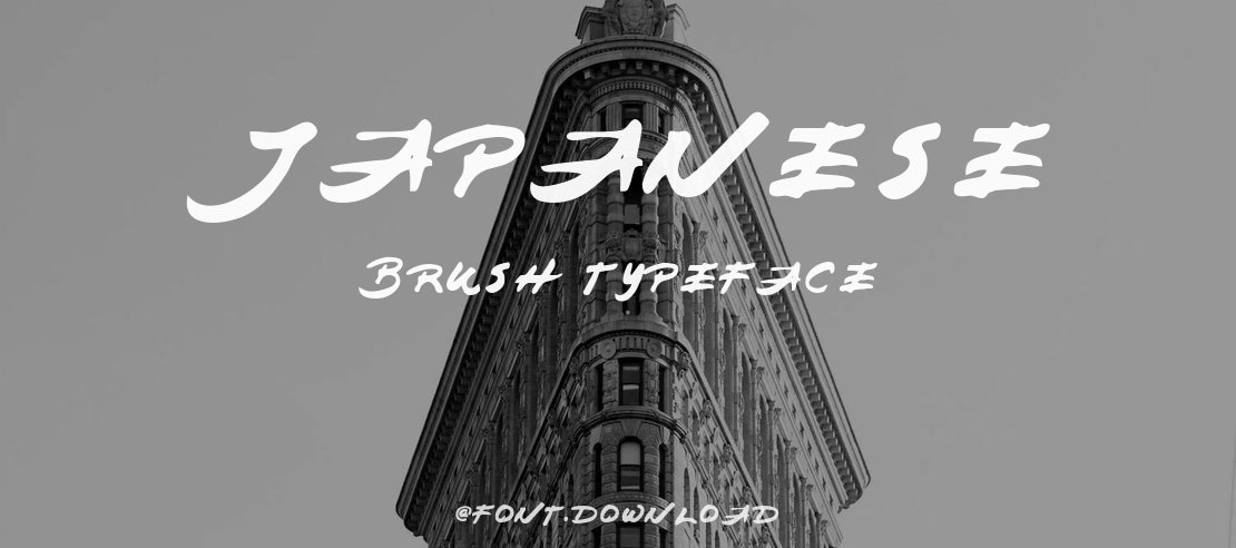 Japanese Brush Font