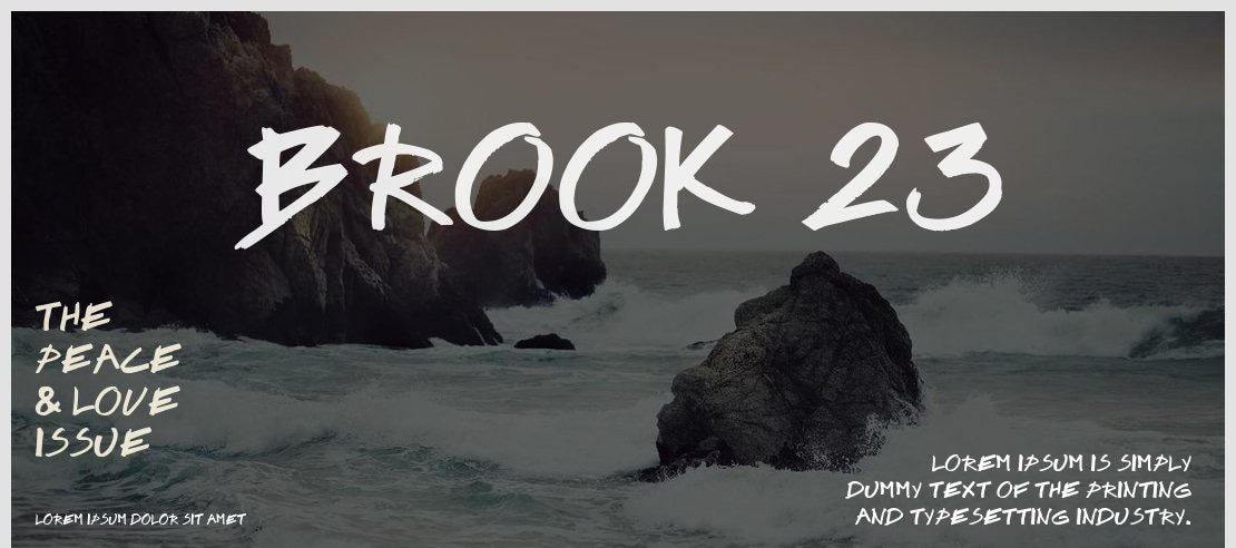 Brook 23 Font
