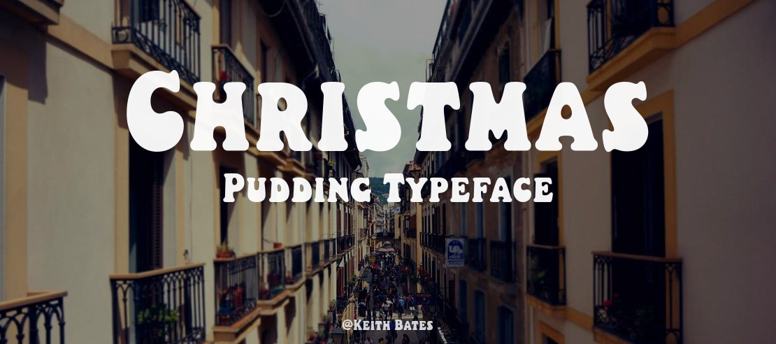 Christmas Pudding Font