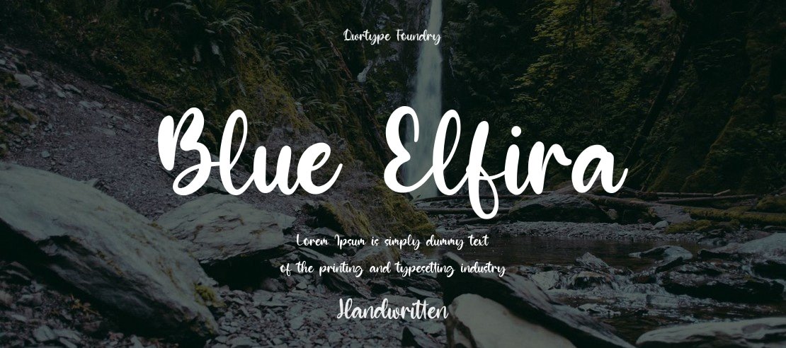 Blue Elfira Font