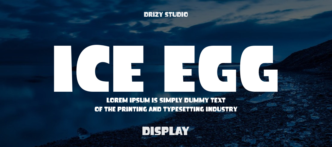 Ice Egg Font