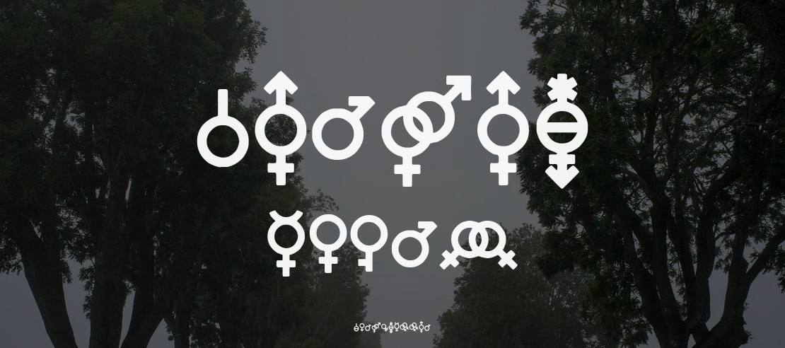 Gender Icons Font