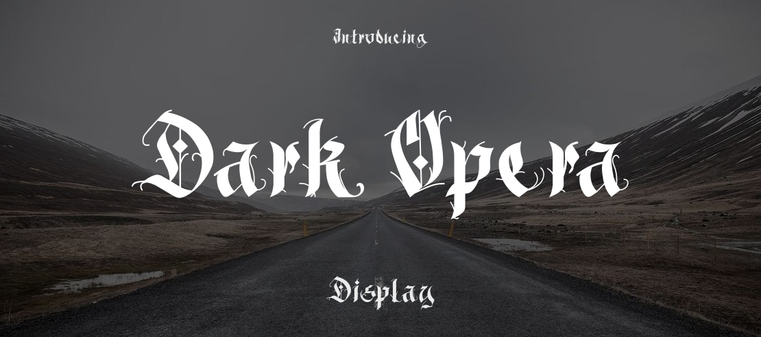 Dark Opera Font