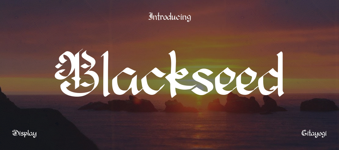 Blackseed Font
