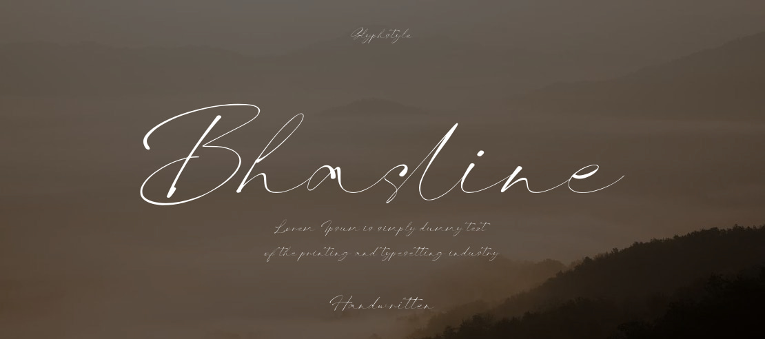 Bhasline Font