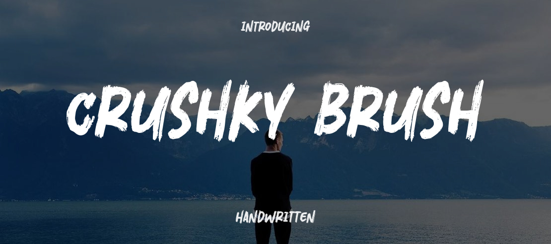 Crushky Brush Font