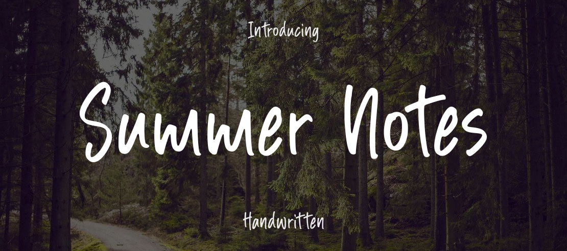 Summer Notes Font