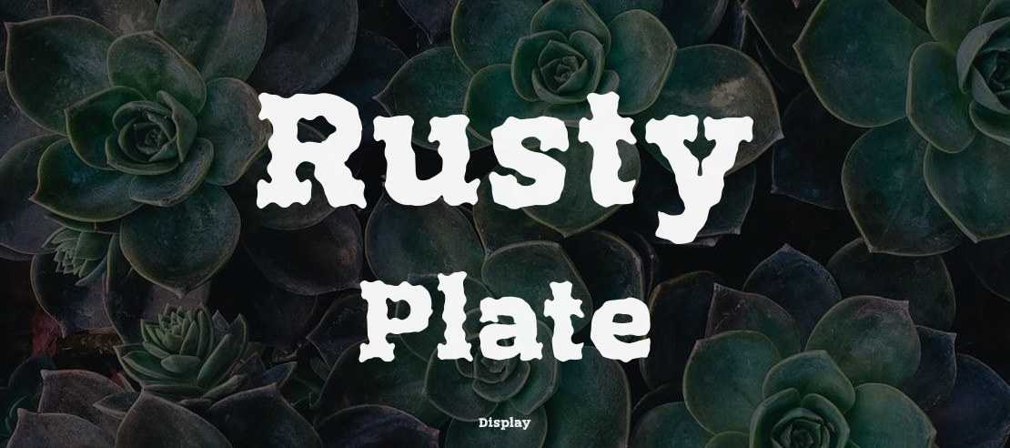 Rusty Plate Font