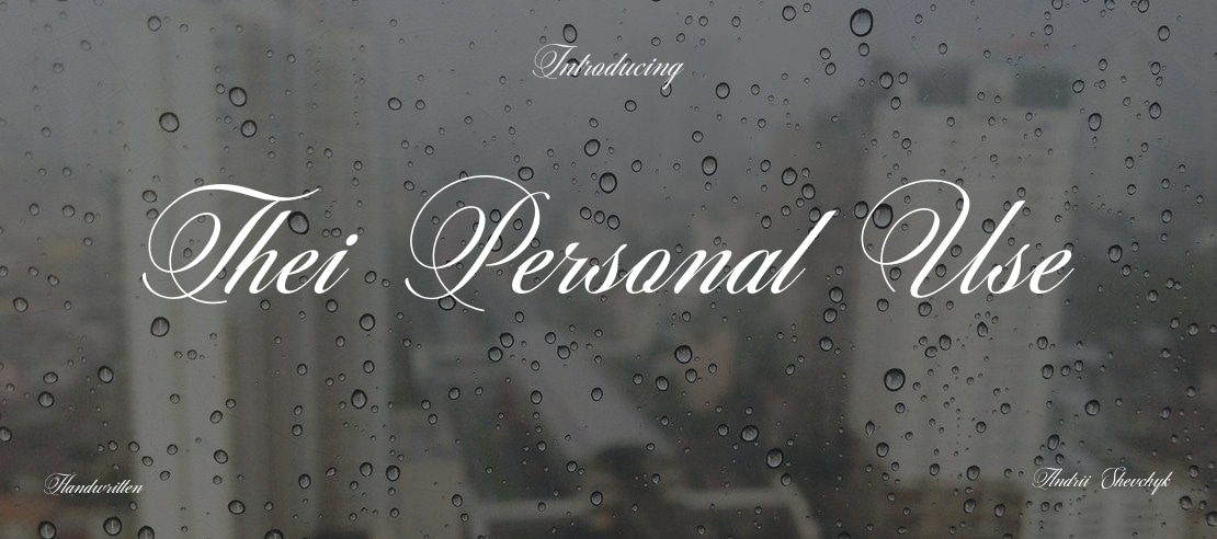 Thei Personal Use Font