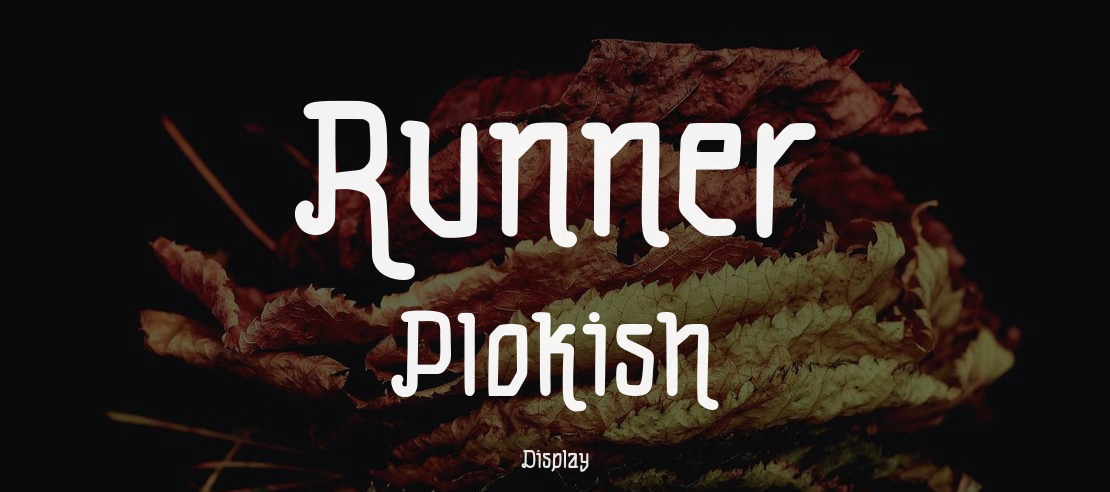 Runner Plokish Font
