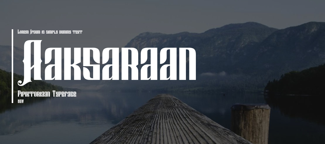 Aaksaraan Pipiktoriaan Font